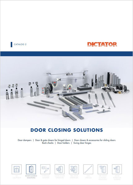 Door closing solutions catalog title page